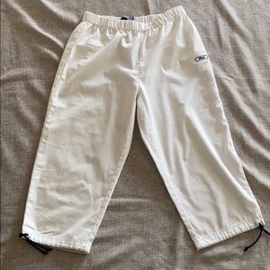 White Fila capris